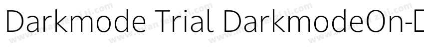 Darkmode Trial DarkmodeOn字体转换